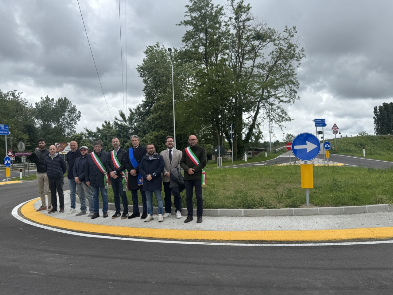 Inaugurata la rotatoria tra Ghemme e Carpignano Sesia