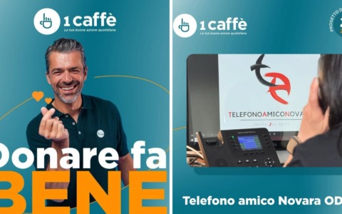 Luca Argentero sostiene Telefono Amico Novara in una raccolta fondi