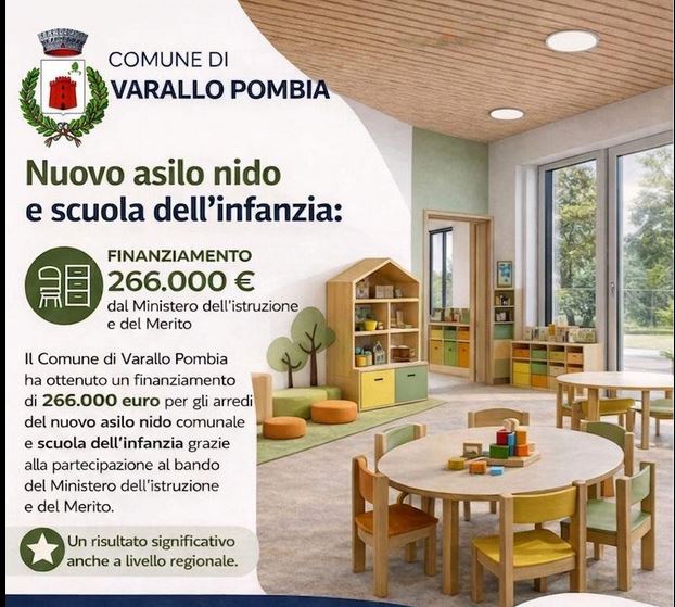 Varallo Pombia riceve fondi per arredi scolastici