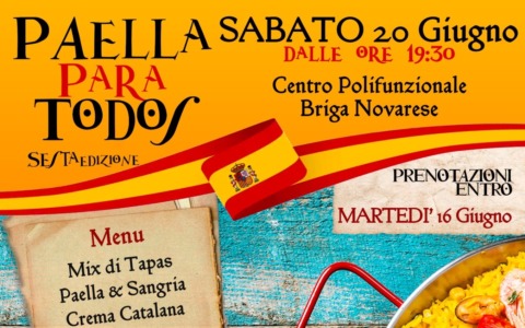 A Briga Novarese si svolge la sesta edizione di “Paella para Todos”