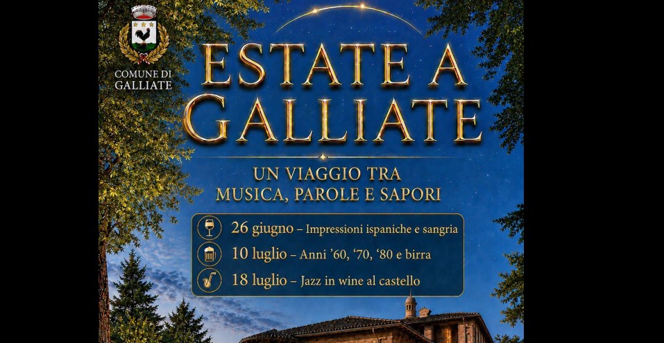 Galliate in estate: tra musica, parole e sapori