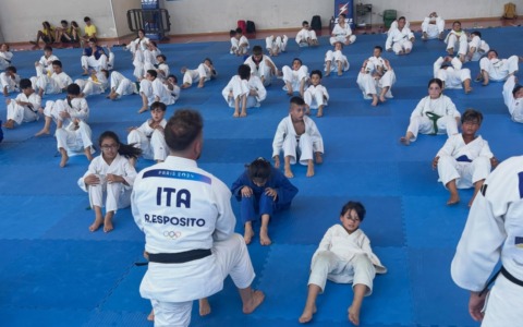Giuffrida e Esposito: insegnamenti olimpici per i giovani del Judo Novara