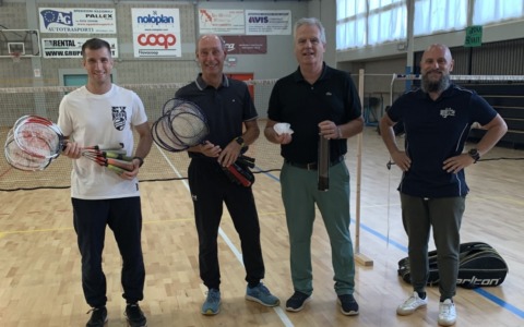 Materiale tecnico per badminton donato al Fermi di Arona dalla Gioko Asd