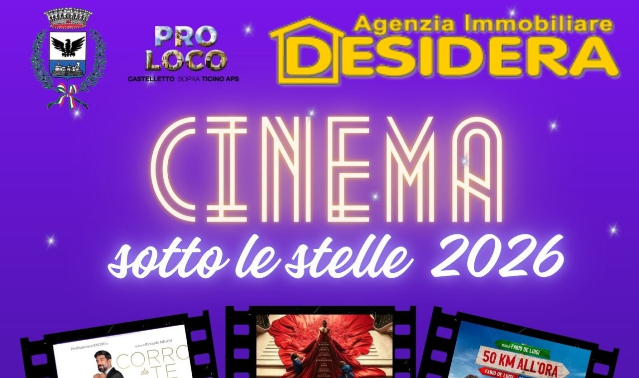 Riparte il Cinema all’aperto a Castelletto Ticino