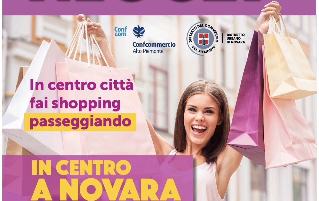 Shopping all’aperto con “Fuori i negozi!” nel centro di Novara