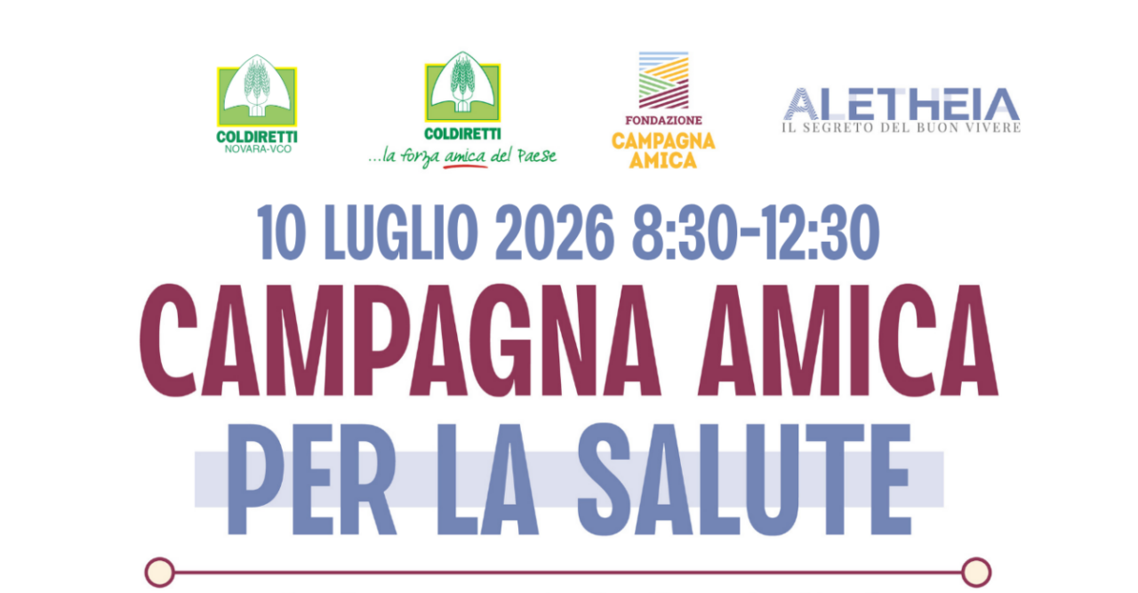 Coldiretti Novara-Vco e ASL Novara: Un accordo per la salute pubblica