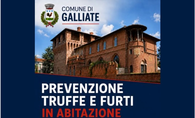 Galliate: incontro sulla prevenzione di truffe e furti in abitazione