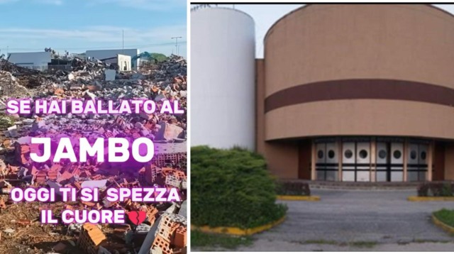 Inizia la demolizione del Jambo di Cameri: un simbolo del divertimento novarese
