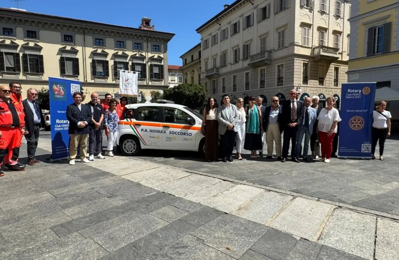 Rotary e Novara Soccorso: un nuovo mezzo per l’assistenza agli anziani fragili