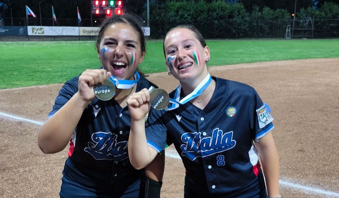 Cloe Guzzon e Giorgia Eremita campionesse d’Europa Under 15 di softball