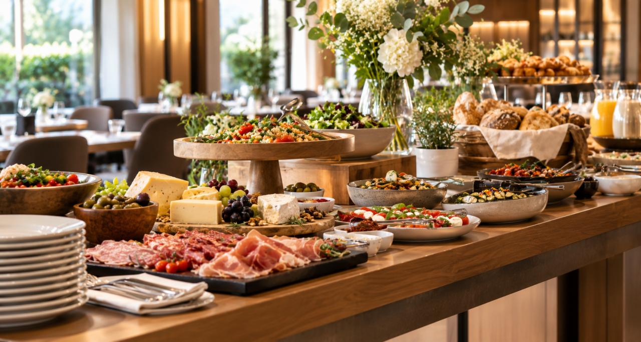 Come si prepara un buffet ricco e variegato al ristorante? Le fasi del lavoro